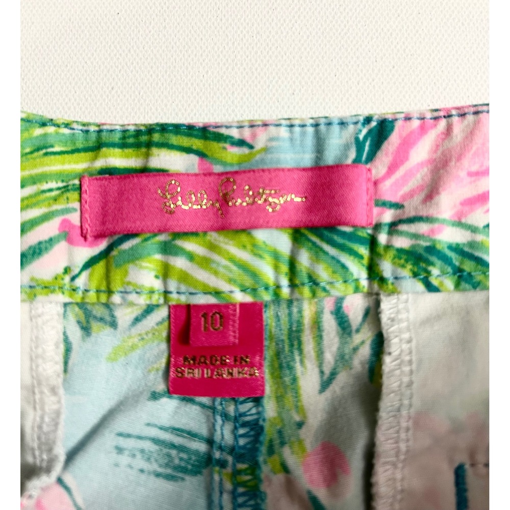 Lilly Pulitzer Buttercup Scallop Hem Shorts, Size 10, Pink Flamingo - Picture 4 of 6